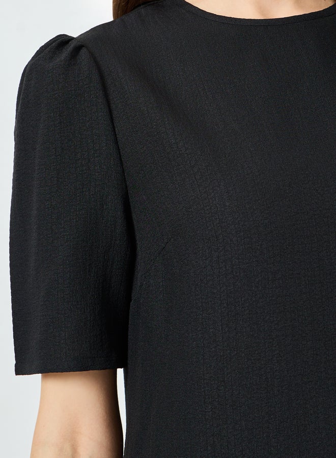 ستايلي فستان نسائي ميدي بأكمام قصيرة - Image 3